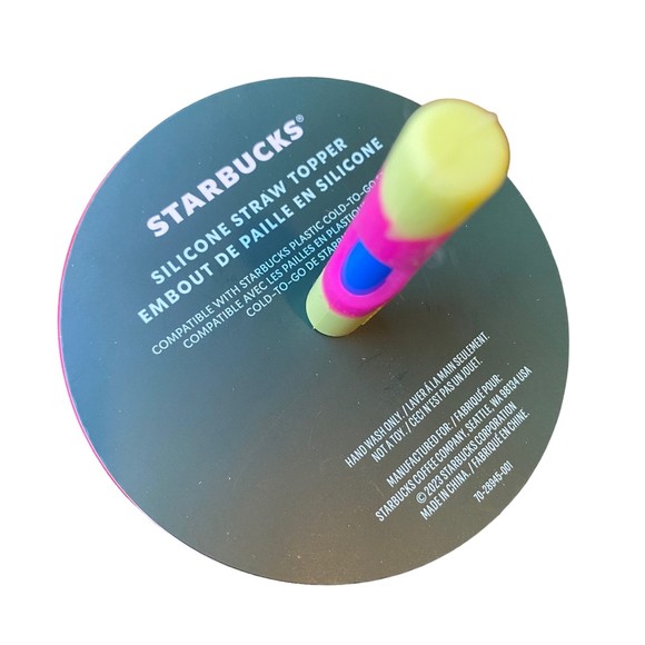 Starbucks 24oz Color-Change Cold-to-Go Cup w/ Silicone Straw Topper NWT - Picture 2 of 5